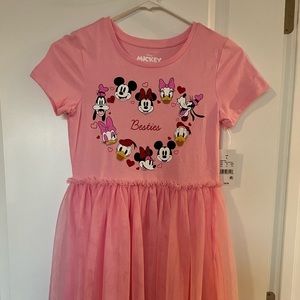 Disney Minnie Mouse & Friends Pink Tulle Dress - “Best Friends” - Valentines Day